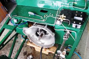  &nbsp; Bell housing peeking out of transmission tunnel